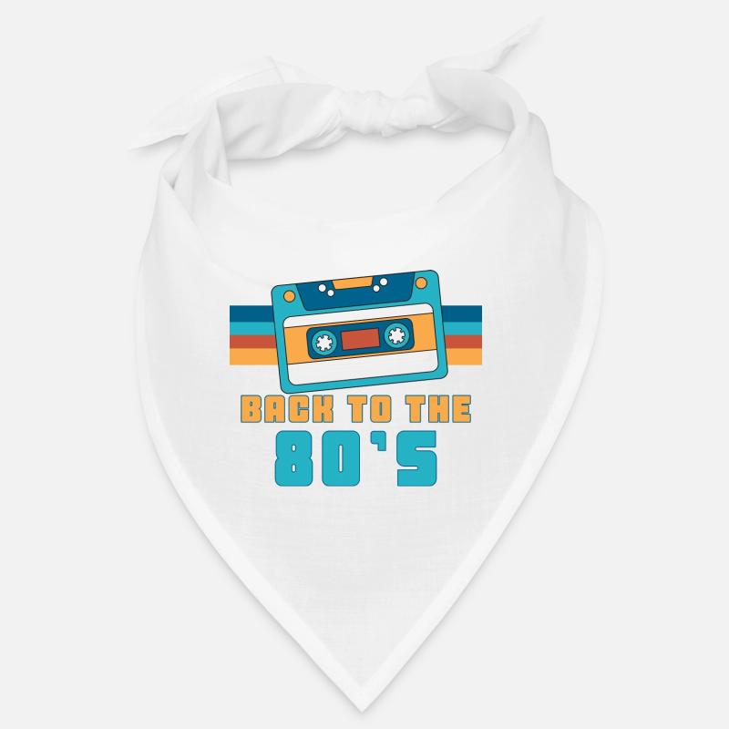 Cassette Back To 80's Gift 80s Party Bandana