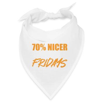 Sofort schöner Arbeitstier Geschenk - Bandana - Weiß - Vorne