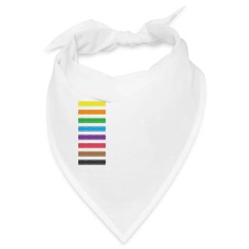 Trainiere weiter Schwarzer Gürtel Gift - Bandana - Weiß - Vorne