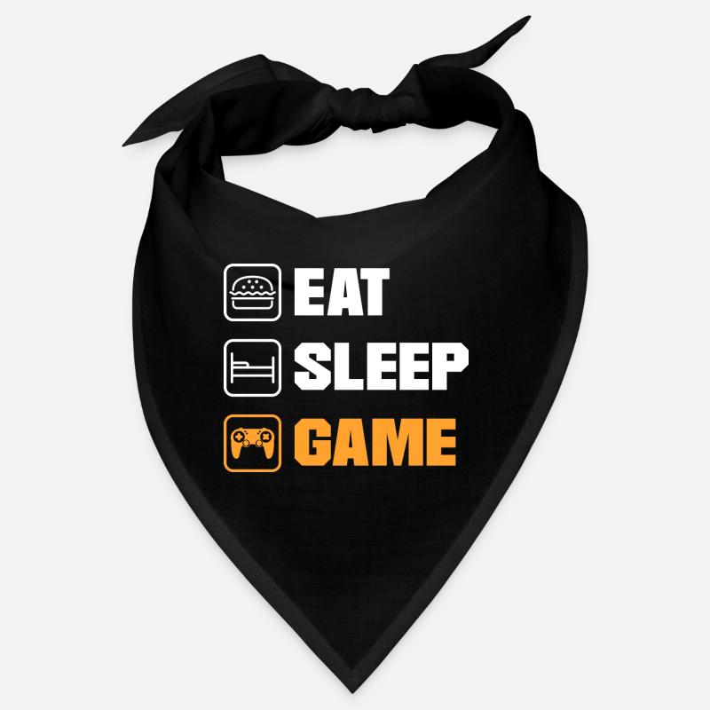 Eat Sleep Game Video Game Player Gaming Console Pc Bandana