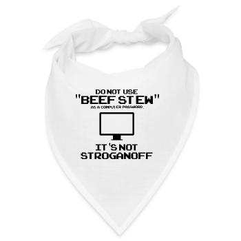 Cyber Security Design für IT Sicherheit und Hacker - Bandana - Weiß - Vorne
