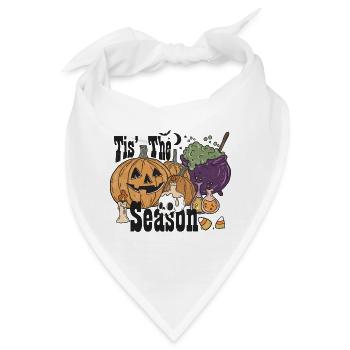 Horror Zauberei Magie Halloween T-Shirt Geschenk - Bandana - Weiß - Vorne
