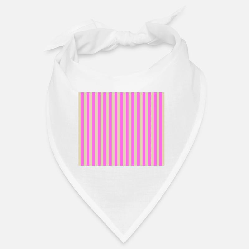 Stripes Beige Rosa Bandana