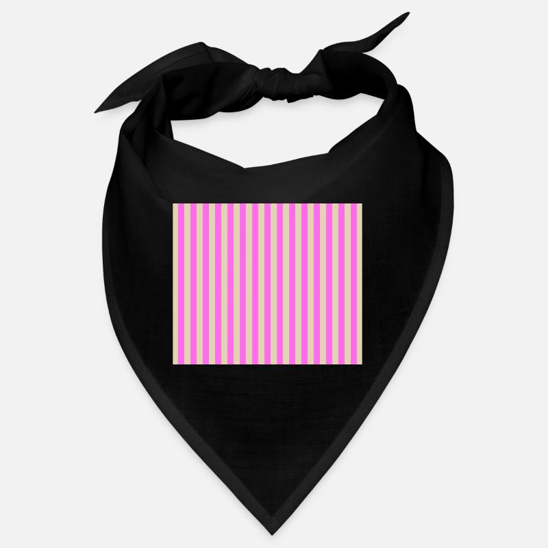 Stripes Beige Rosa Bandana