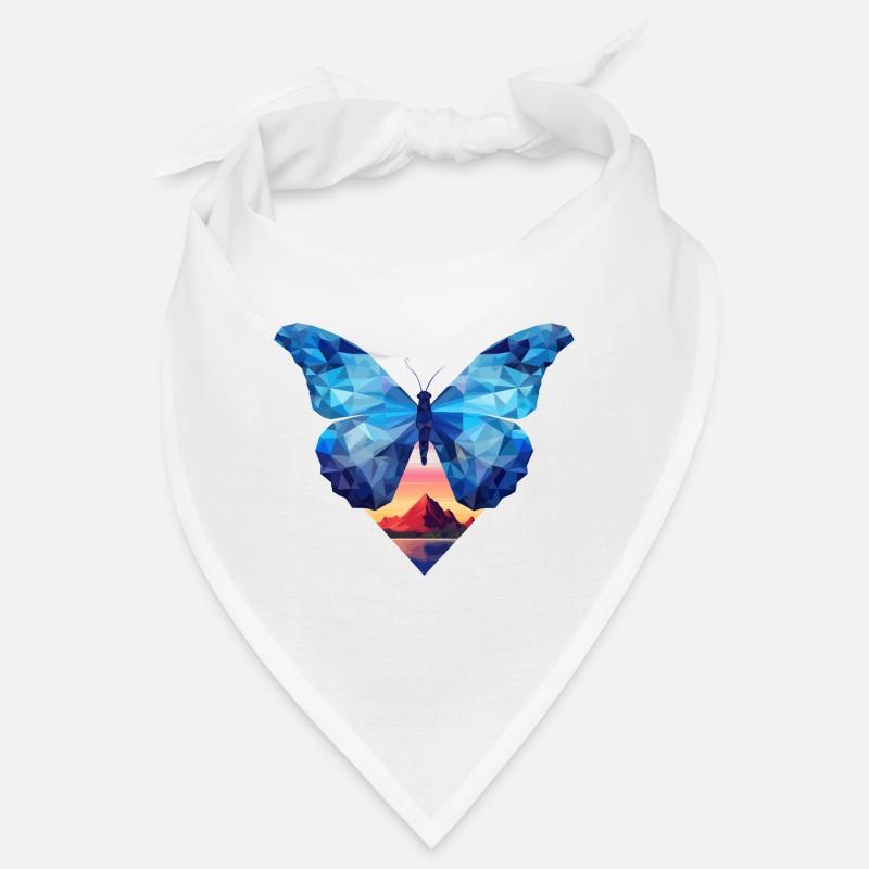 Morpho Papillon Bleu Bandana