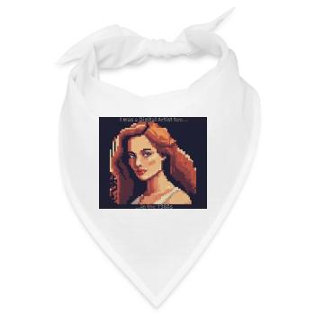 Digitale Kunst - Bandana - Weiß - Vorne