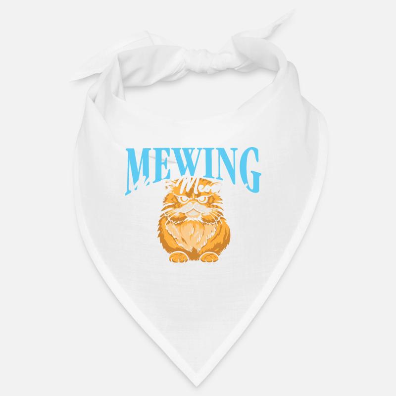 Miauler Pas Miauler Drôle Chat Meme Mâchoire Bandana