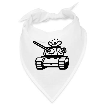 Panzer - Bandana - Weiß - Vorne