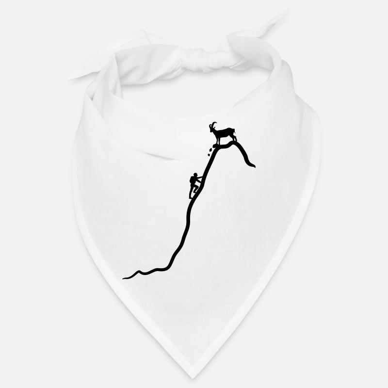 Chamois effronté, alpinistes et bouquetins Bandana