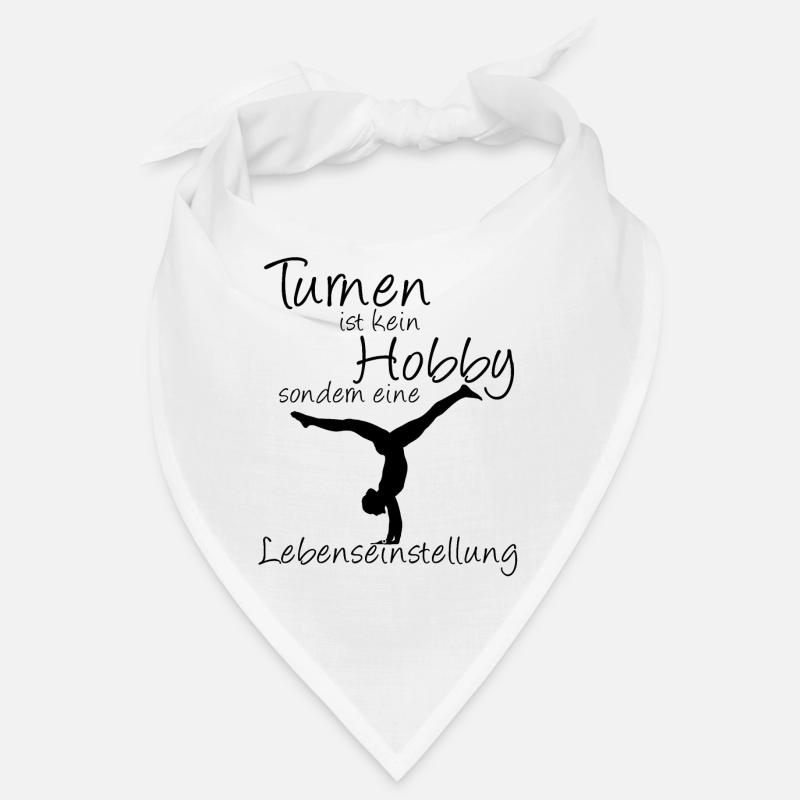 Turnen Handstand Lebenseinstellung - Bandana - Weiß