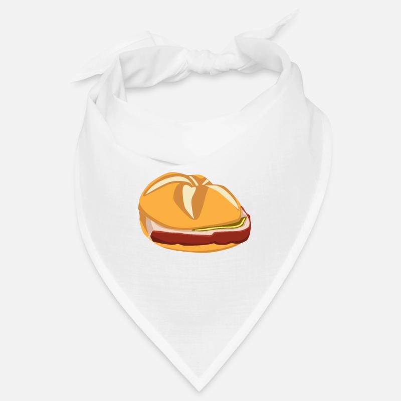 Leberkäse Fleischäse Leberkas - Bandana - Weiß