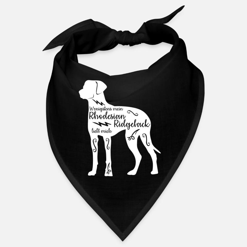 Rhodesian Ridgeback saying with dog Bandana