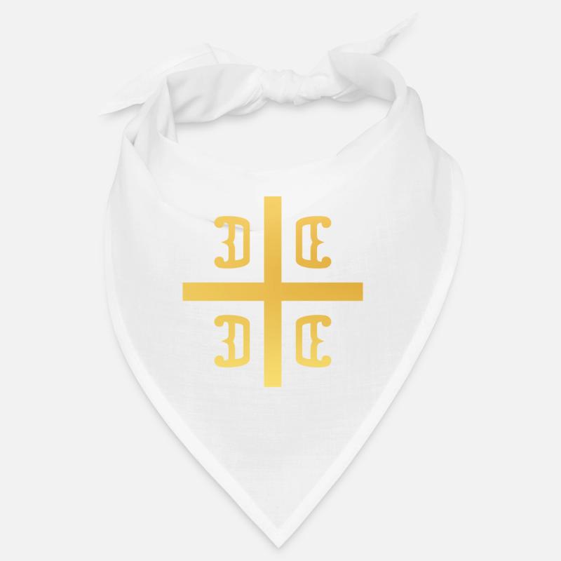 Drapeau de la Serbie pour les Serbes Srbin Srbija - Bandana - blanc
