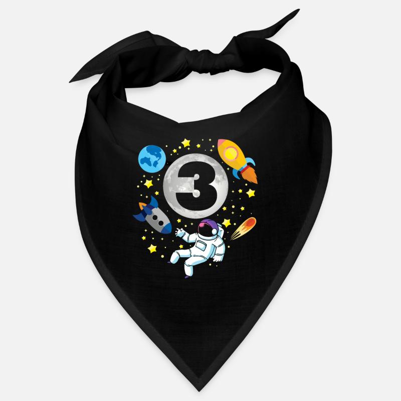 astronaute | | spatiale 3ème | Bday 3 ans Bday Bandana