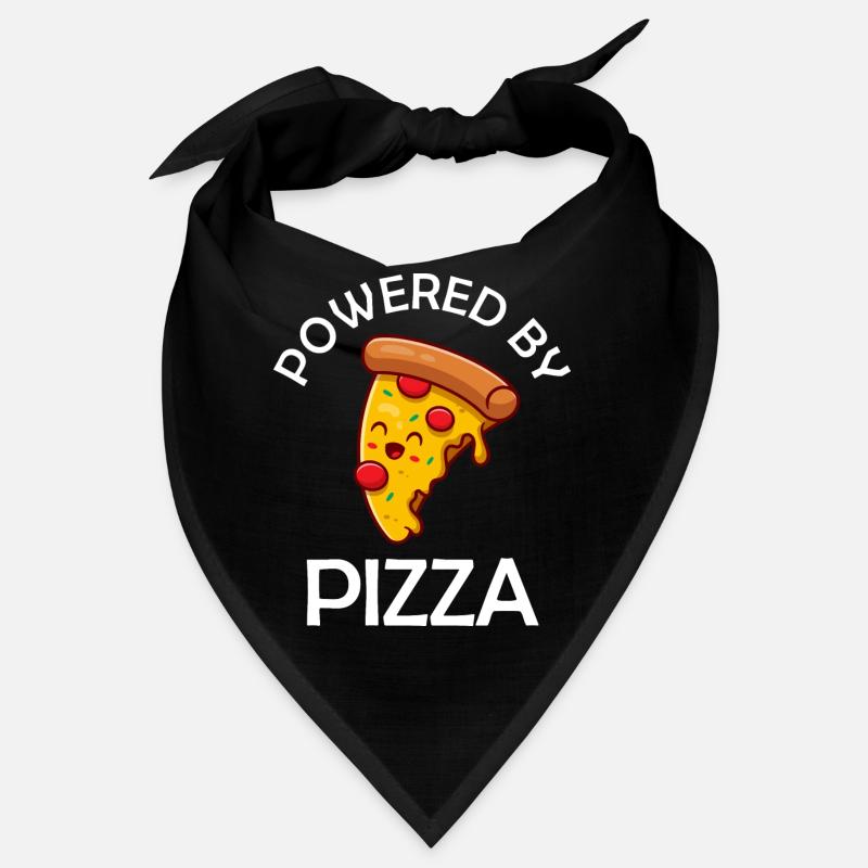 Powered By Pizza Funny Pizza Saying Bandana