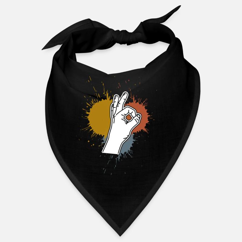Regardé dans des taches rétro Regardé dans Bandana
