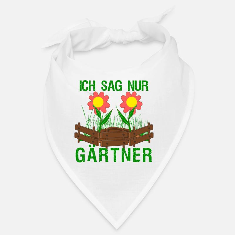Gärtner Galabau Gartenbau Galabauer - Bandana - Weiß
