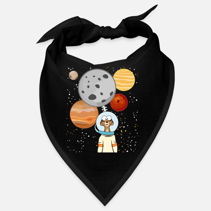Erdmännchen Astronaut Weltraum Planeten Bandana