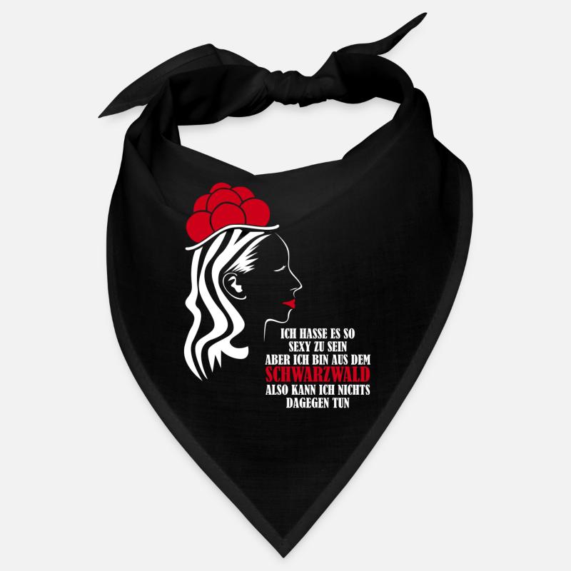 Schwarzwald Spruch mit Bollenhut Bandana