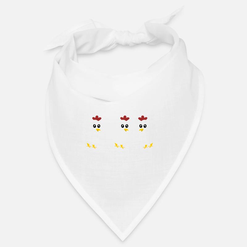 Hühner Hühnerzucht Hühnerstall Hahn Huhn - Bandana - Weiß