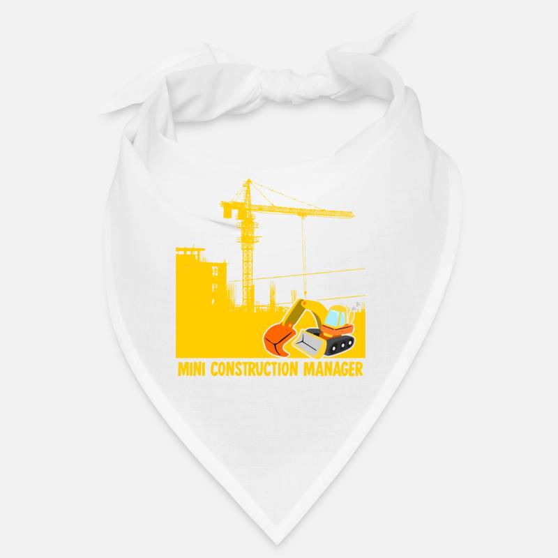 Bagger Baustelle Bauleiter Baggerfahrer Bandana