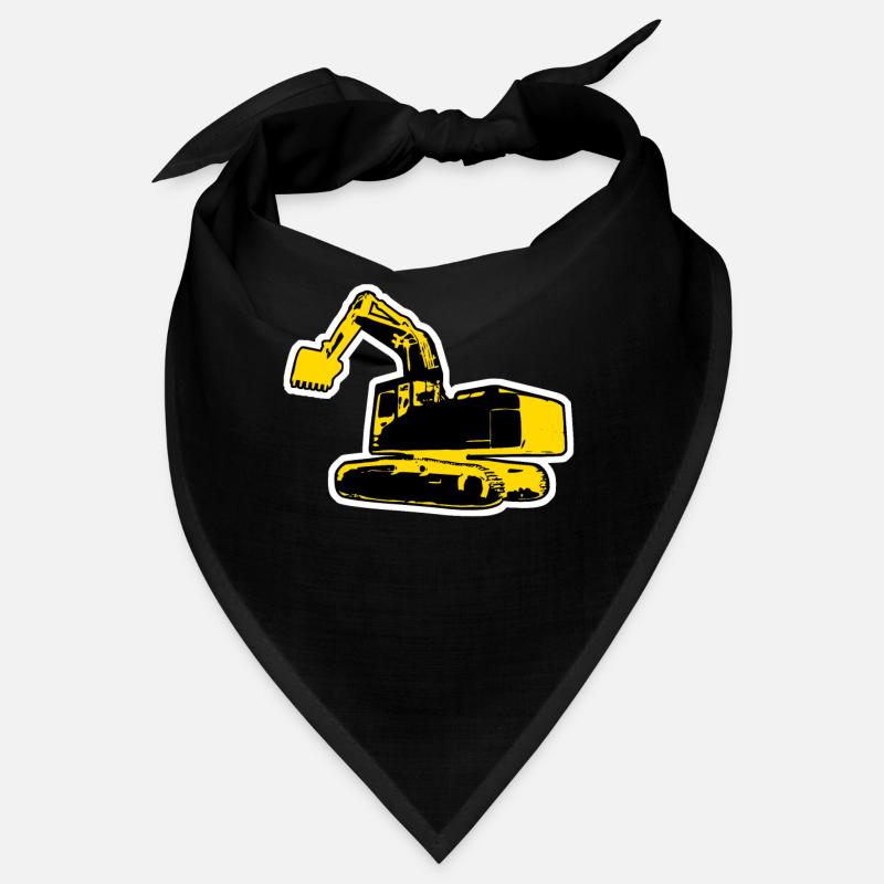 Baggerfahrer Bagger Baustelle Bandana