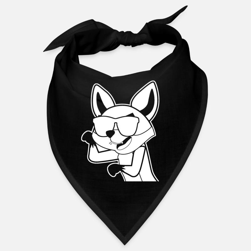 Fuchs mit Sonnenbrille Bandana
