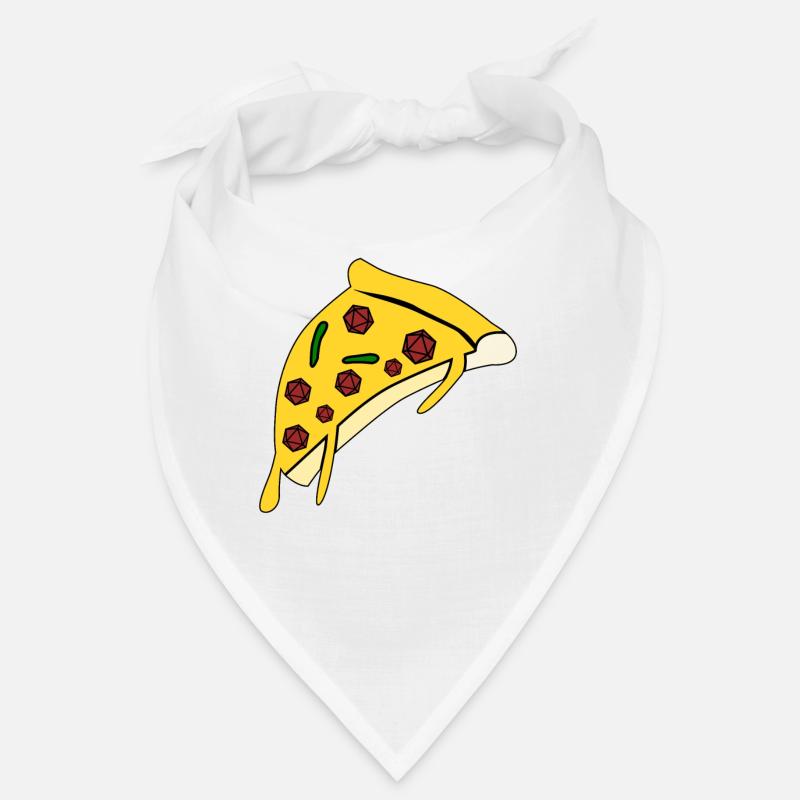 RPG D20 Cube Pizza Tabletop Bandana