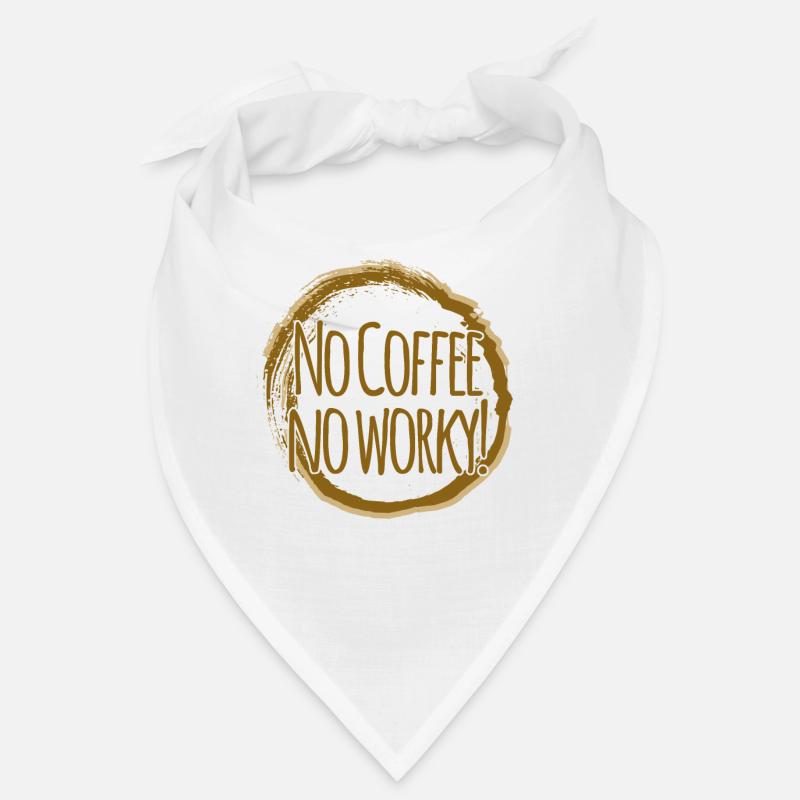 Café Bureau de travail Tache de café fatiguée Bandana