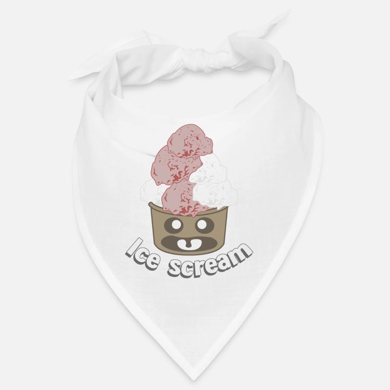 Eis Eiscreme Gespenst Eisbecher Bandana