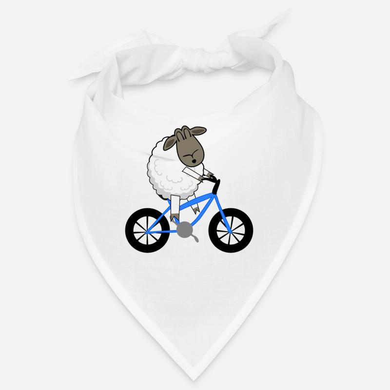 Moutons à vélo Bandana