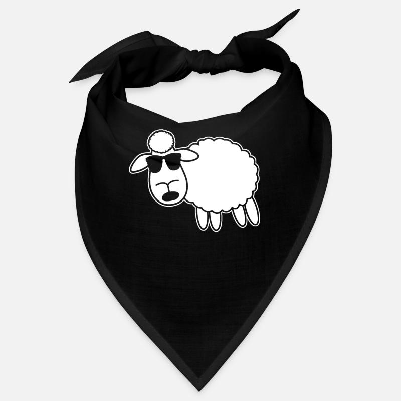Moutons avec des lunettes de soleil Bandana