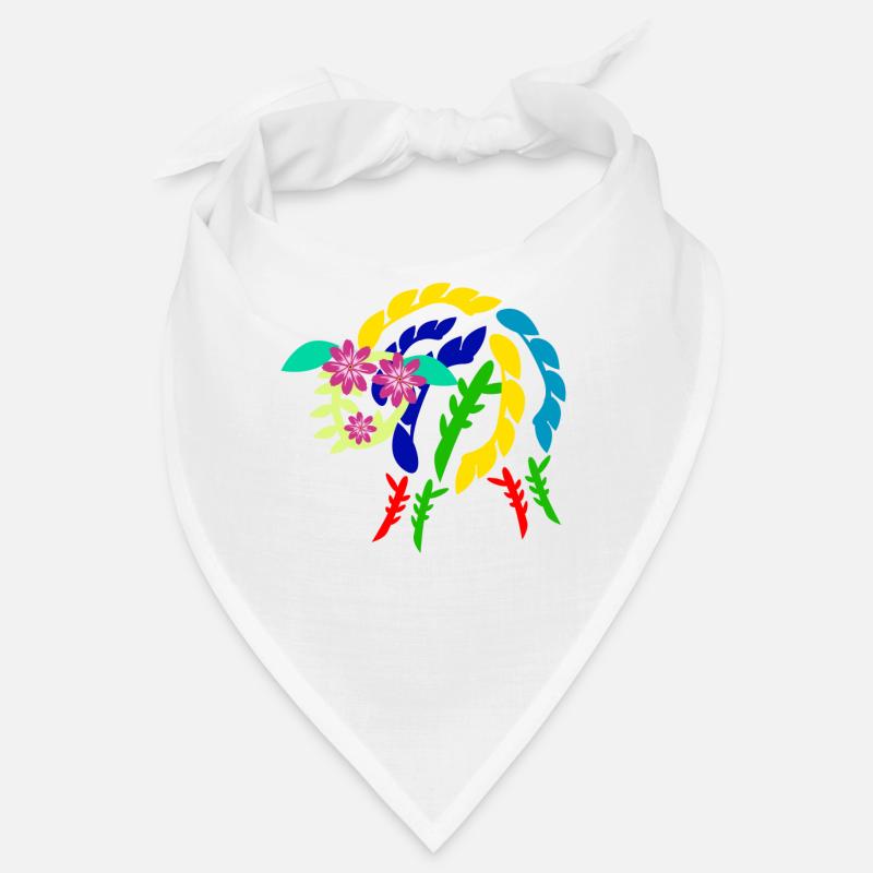 Schaf aus Blumen Schafe - Bandana - Weiß