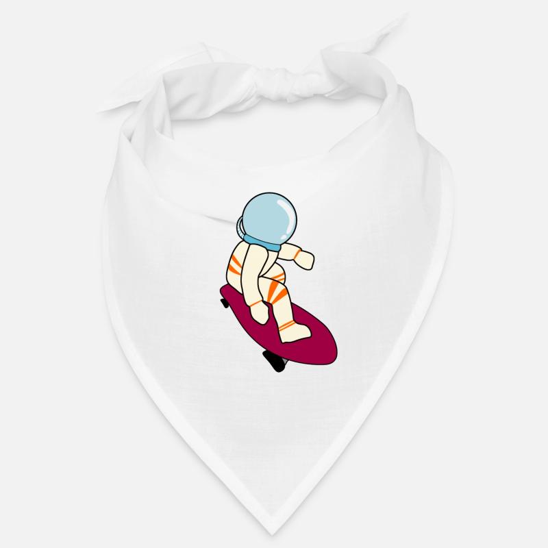 Longboarder Astronaute Longboard - Bandana - blanc