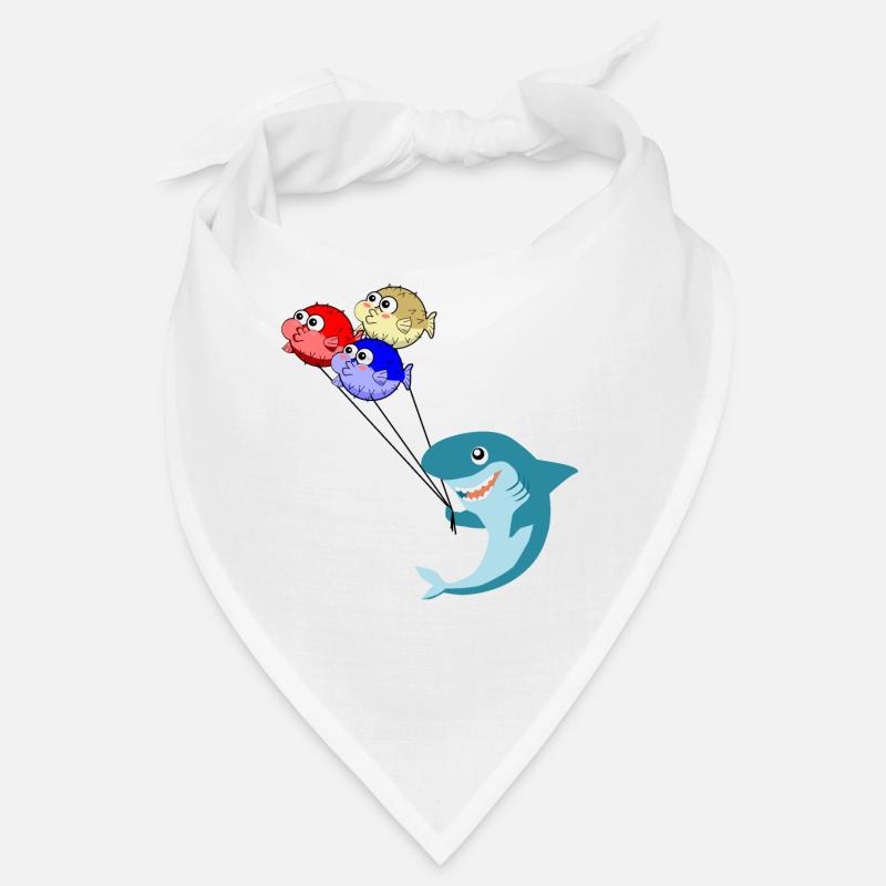 Requin avec ballons ballons de poisson-globe poisson Bandana
