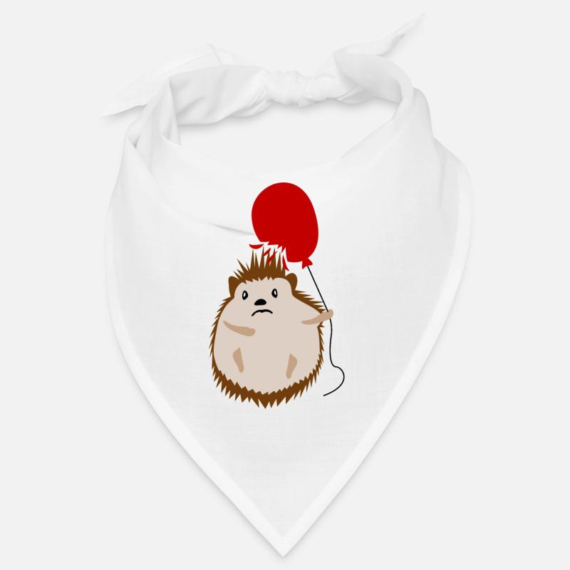 Hedgehog Red Balloon Hedgehogs Bandana