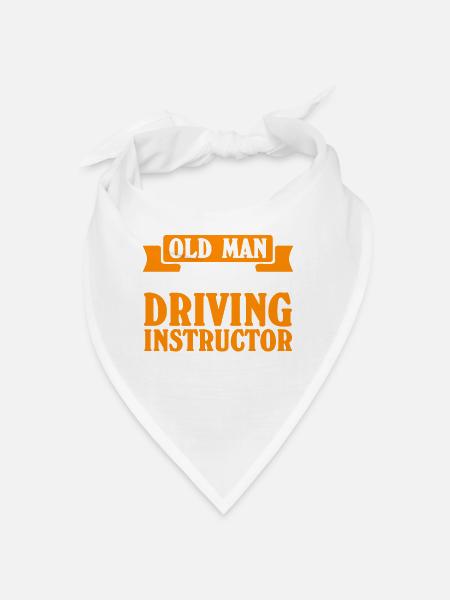 Rij-instructeur Rijschool - Bandana - wit