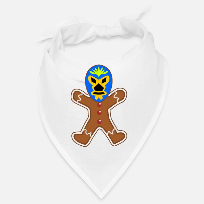 Gingerbread Man Lucha Libre Bandana