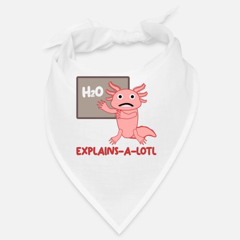 Axolotl Teaching Teacher Axolotls - Bandana - Weiß