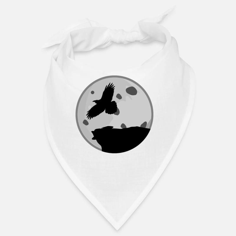 Corbeau avec lune Corbeaux corbeaux corbeaux Bandana