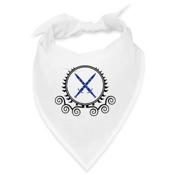 schwerter wappen - Bandana - Weiß - Vorne