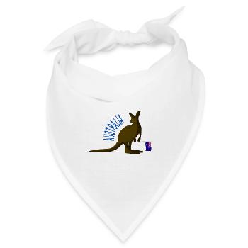 australia - Australien - Bandana - Weiß - Vorne