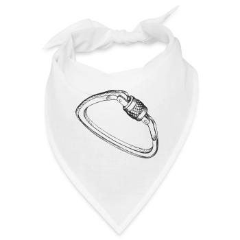 karabiner - Bandana - Weiß - Vorne