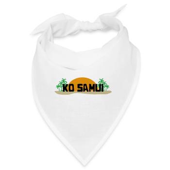 Ko Samui Thailand Koh Insel Geschenk Souvenir - Bandana - Weiß - Vorne