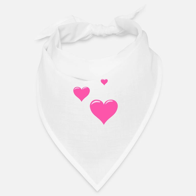 Drei Rosa Herzen Bandana