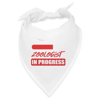Zoologe in Bearbeitung. Zukünftiger Zoologe Gesche - Bandana - Weiß - Vorne