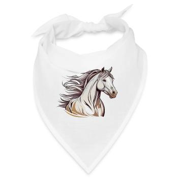 Wildpferd - Bandana - Weiß - Vorne