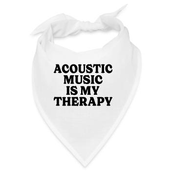 Musikertherapie Akustische Musik - Bandana - Weiß - Vorne