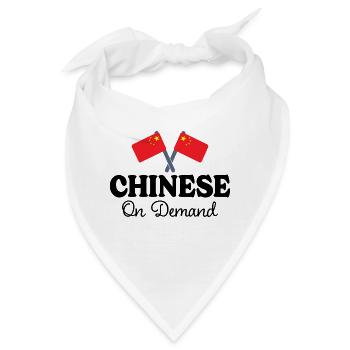 Chinesisch auf Anfrage Chinesisch Dolmetscher - Bandana - Weiß - Vorne