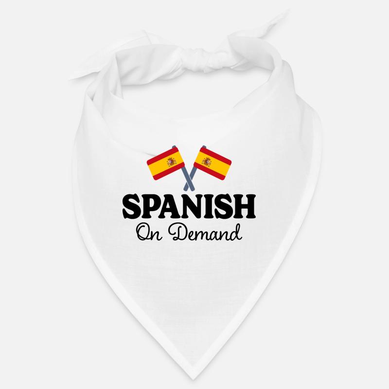 Spanisch auf Anfrage Spanisch Dolmetscher - Bandana - Weiß